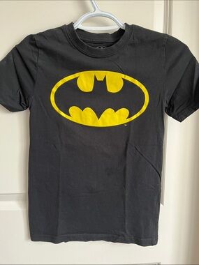 Batman Black Tee with White Logo